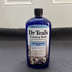 Dr Teal's Fresh Spring Rain Foaming Bath w/Essential Oils 34 FL OZ Limited Editn